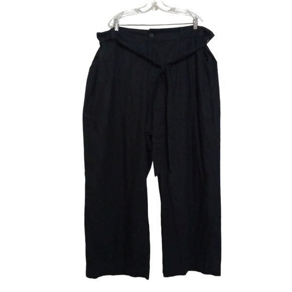 ✨Bogo FREE✨ Torrid Wide Leg Black Pants Linen Blend Plus Size 26 - Picture 1 of 5